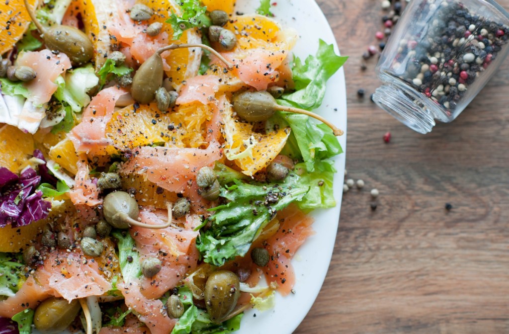 łosoś z pomarańczą