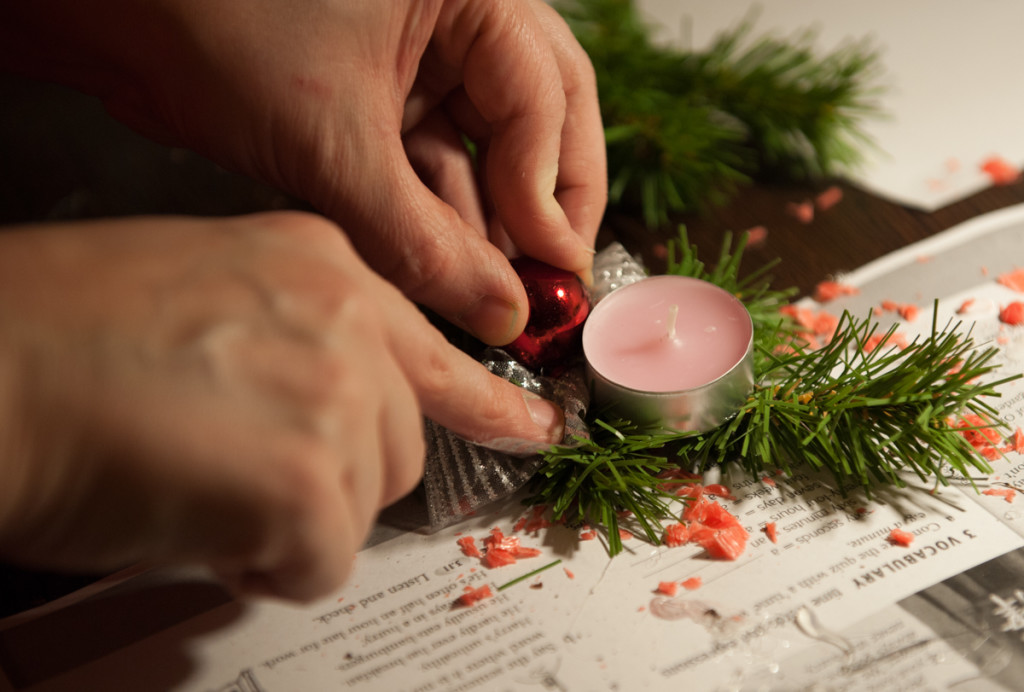 stroik świąteczny DIY