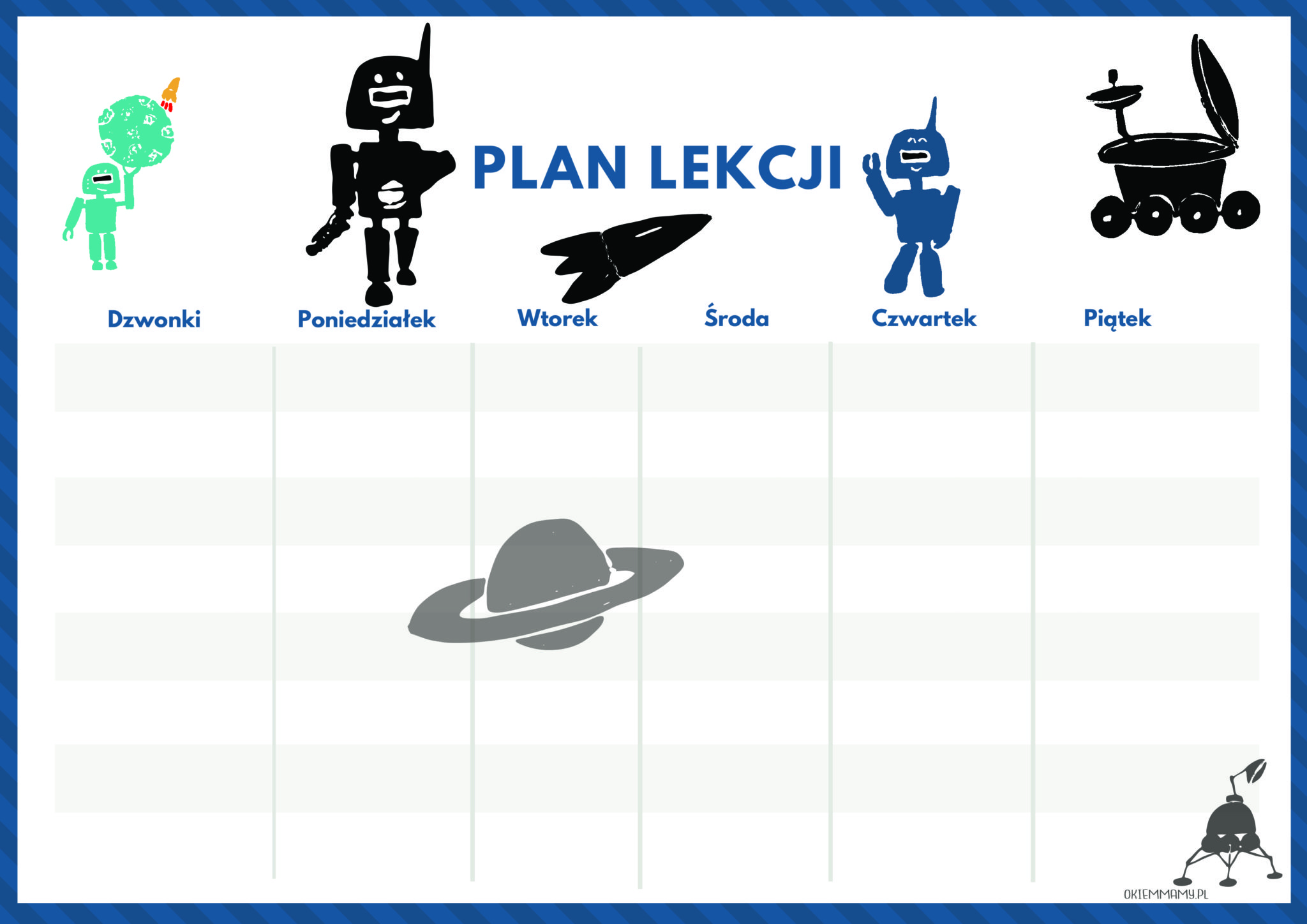 Plan Lekcji Do Wydrukowania Dla Chłopaka plan lekcji do wydruku - OkiemMamy.pl - Strona dla wszystkich mam